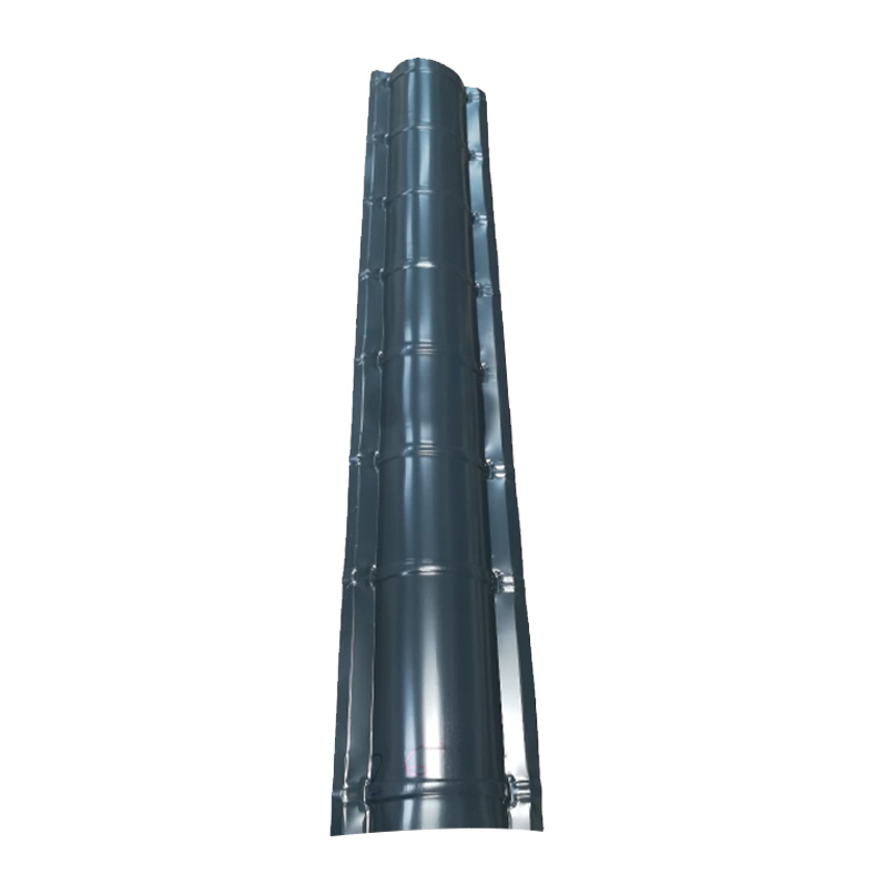 Glazed Ridge / Roll Top - C/Grey Gloss - 2M X 330MM
